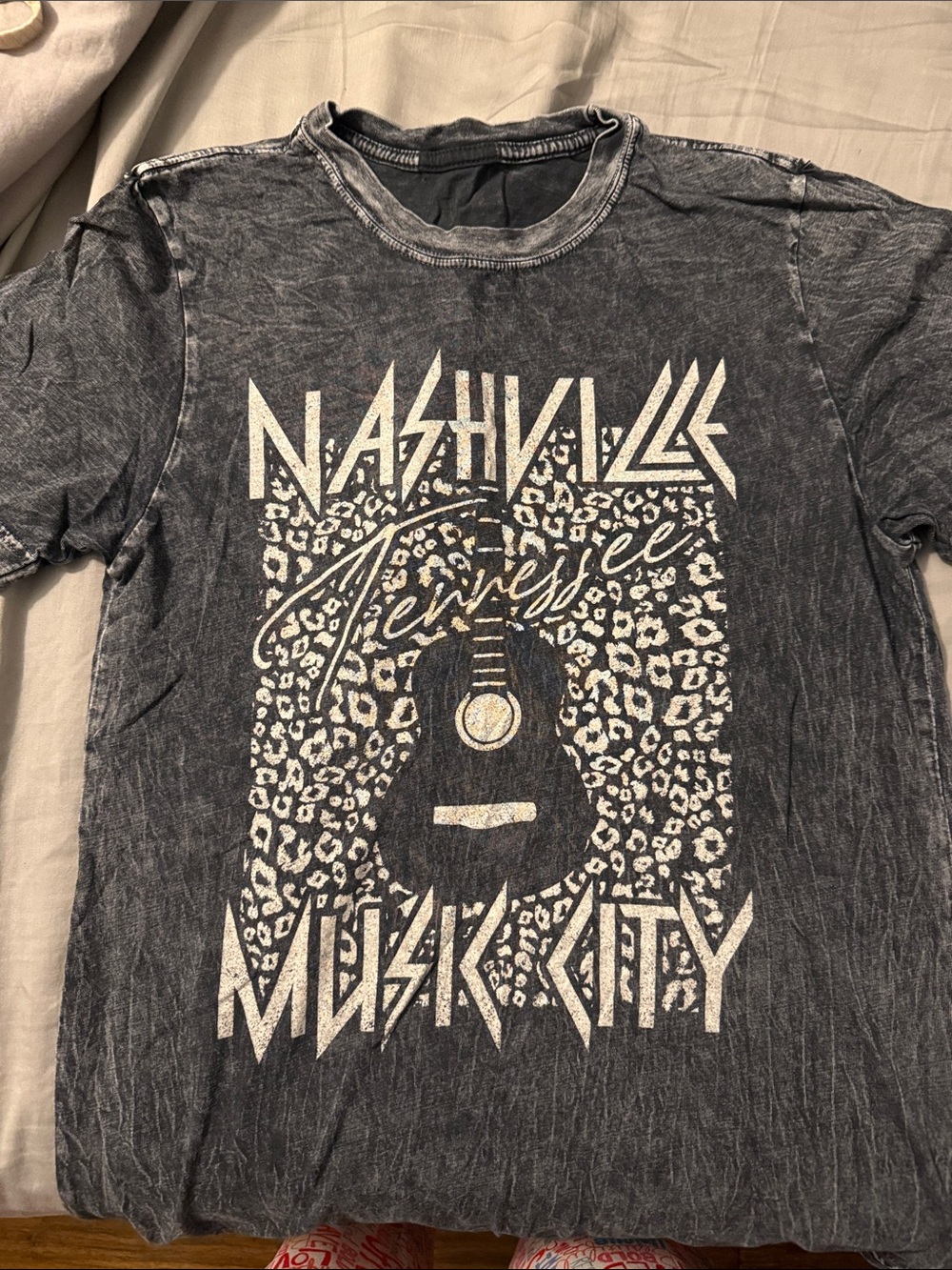 Nashville Music City Kids Graphic Tee - Black